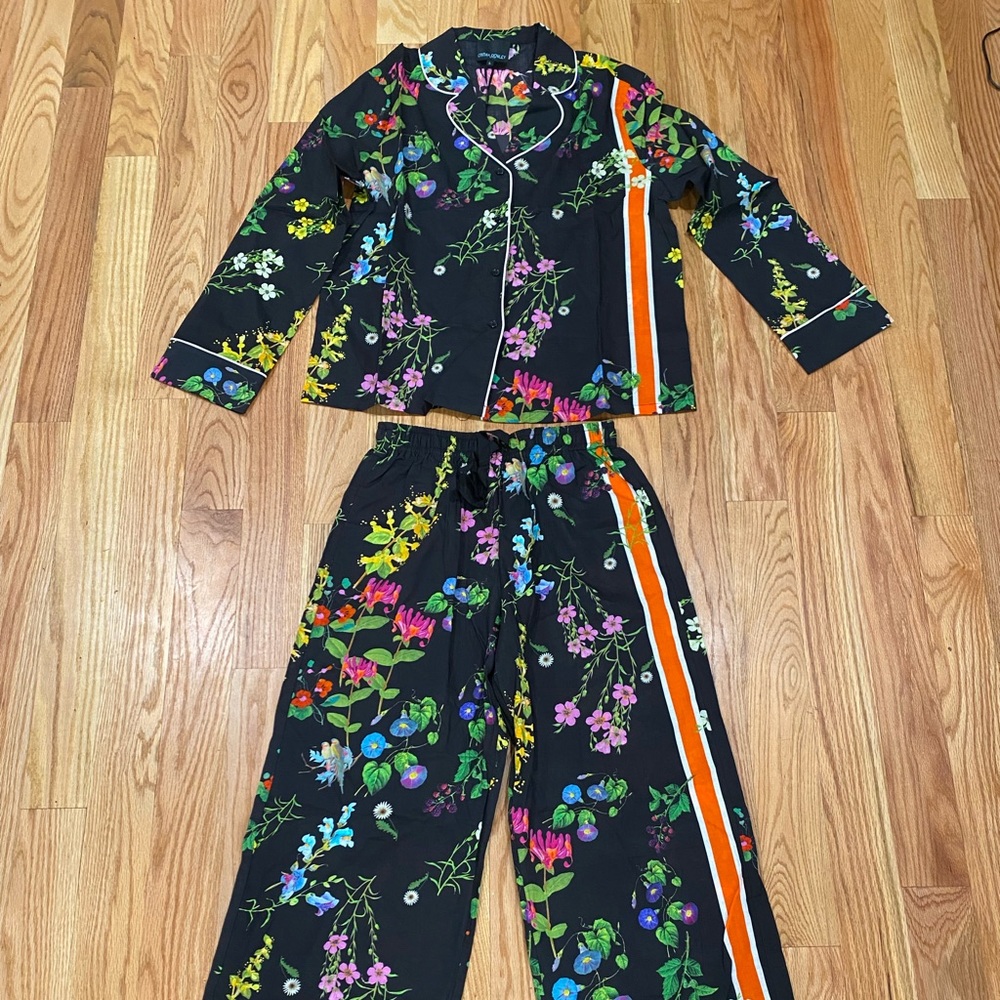 Cynthia Rowley Flower Printed PJ Pajama Set